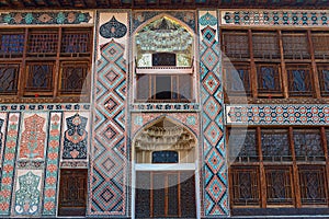 Starobylý palác z shake v azerbajdžan 