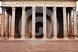 Ancient Pantheon in Rome, Italy