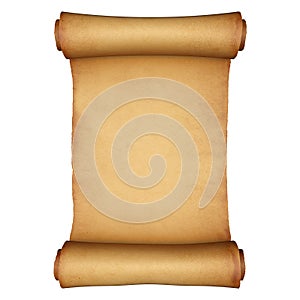 Ancient paper scroll