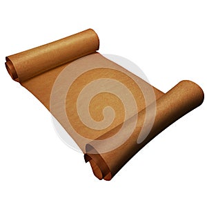 Ancient paper scroll