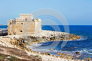 Ancient Paphos Castle Fortress.