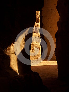 Ancient passage, rock hallway