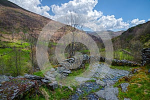 Ancient path in the mountains