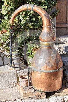 Ancient perfume laboratory in the village France