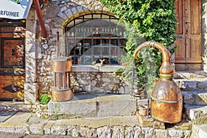 Ancient perfume laboratory in the village Gourdon photo
