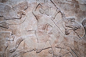 Antico persiano trucco combattenti sul cavallo 