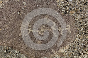 Ancient petroglyphs in Langar village in Wakhan valley, Tajikist