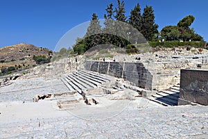 Ancient Phaestos at Crete island, Greece