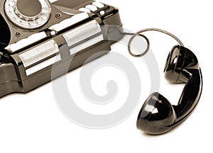 Ancient phone, off the hook