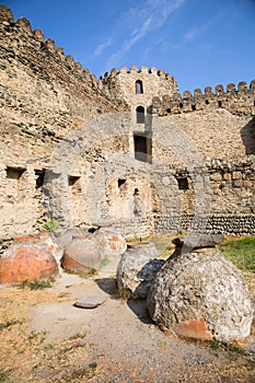 Ancient pitchers dug in the ground