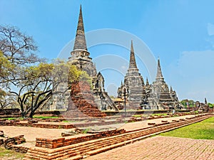 ancient pagoda with sky as background