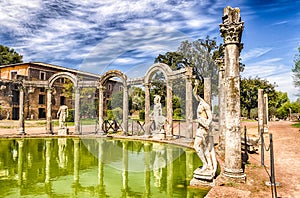 The Ancient Pool called Canopus in Villa Adriana, Tivoli