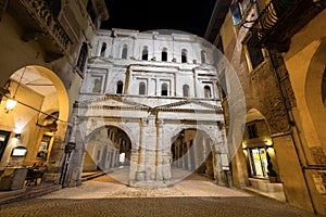 Porta Borsari - Roman Gate - Verona Italy photo