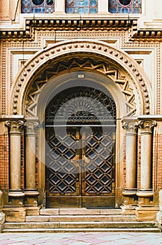 Ancient portal in the Residence of Bukovinian and Dalmatian Metropolitans Chernivtsi National University photo