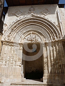 Ancient portal of St. George, Ragusa Ibla.