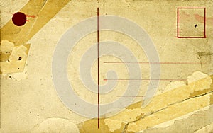 Ancient postcard back