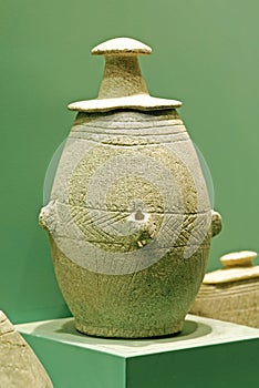 Ancient pot with lid
