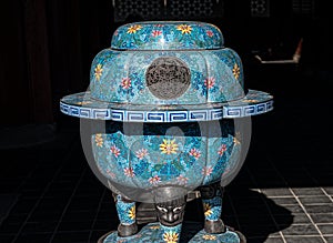 Ancient pot, used for fire prevention in a palace