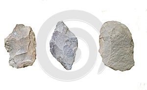 Ancient Prehistoric Stone age Tools photo