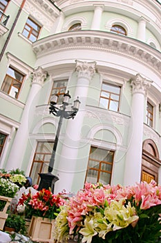 Ancient private residence with a lantern