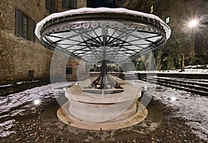Ancient public wash-house in Bergamo