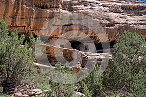 Ancient Pueblo Cliff Dwelling in Ramah, New Mexico