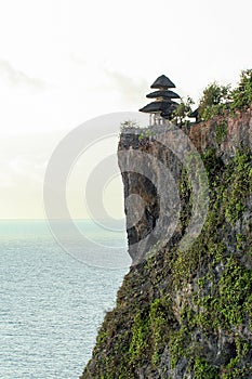 The ancient Pura Luhur Uluwatu temple, dedicated to the sprits of the sea.