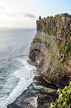 The ancient Pura Luhur Uluwatu temple, dedicated to the sprits of the sea.