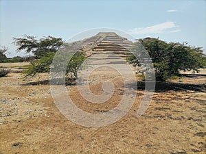 Ancient pyramid of Chan Chan in La Libertad, Peru. photo