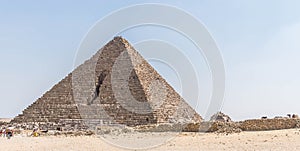 Ancient pyramid in the Sahara desert