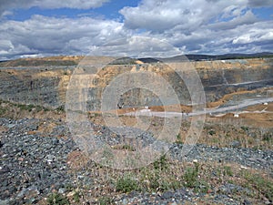 Ancient quarry, in the godforsaken Russian wilderness