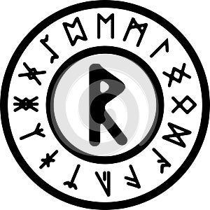 Ancient rad rune photo