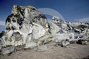 Ancient reclining buddha.