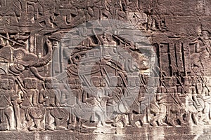 Ancient relief in Angor wat