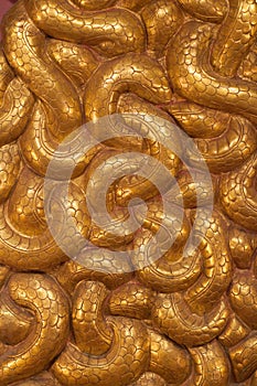 Ancient relief with Naga Figures - Snakes and Serpents, Nepal