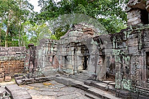 Ancient remains of Preah Khan temple, Siem Reap, Cambodia, Asia