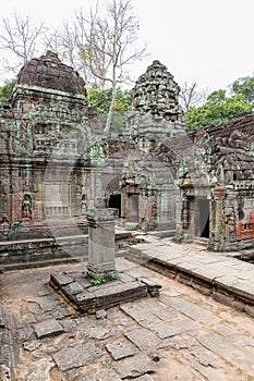 Ancient remains of Preah Khan temple, Siem Reap, Cambodia, Asia