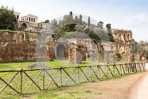 Ancient ruins on the Roman Forum, Rome, Italy, Europe