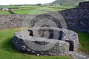 Ancient ring fort, Cahergall, Ireland