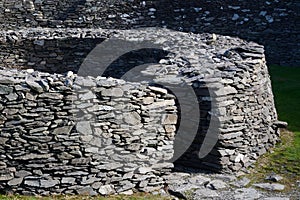 Ancient ring fort, Cahergall, Ireland