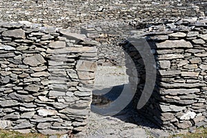Ancient ring fort, Cahergall, Ireland
