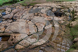 Ancient riverbed carvings photo