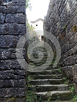 Ancient road steps