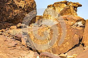 Ancient Rock Engravings photo