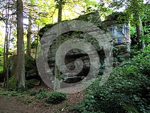 Ancient rock formation at Mount St. Odile / Odilienberg / Mont Ste. Odile