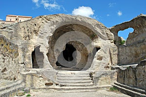 Ancient rock-hewn Uplistsikhe town