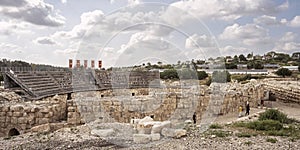 Ancient Roman Amphitheater at Beit Guvrin in Israel