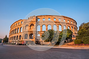 Ancient Roman Amphitheater in Pula, Croatia