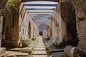 Ancient Roman architecture in Capua Italy