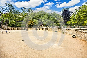 Ancient Roman Arena Arenes de Lutece Paris France